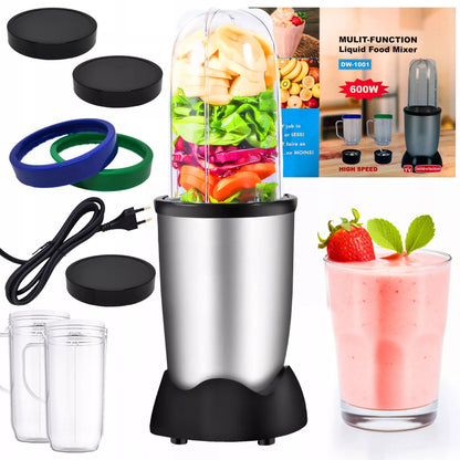 Daugiafunkcis virtuvinis kombainas-blenderis su ąsočiu, 600W, + 2 dideli 470 ml puodeliai
