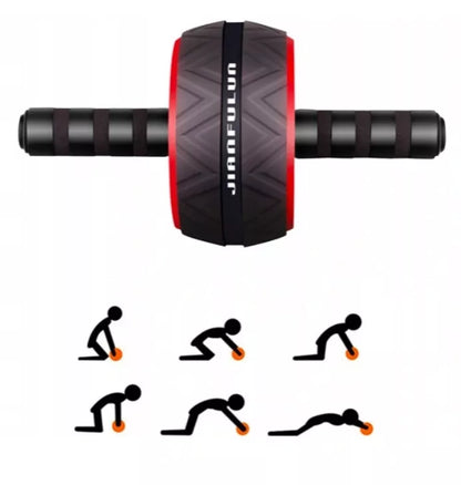 AB WHEEL RAUDZELIS TRENIRUOTĖMS SUSTIPRINTI PILVO RAUMENIS + MINI kilimėlis