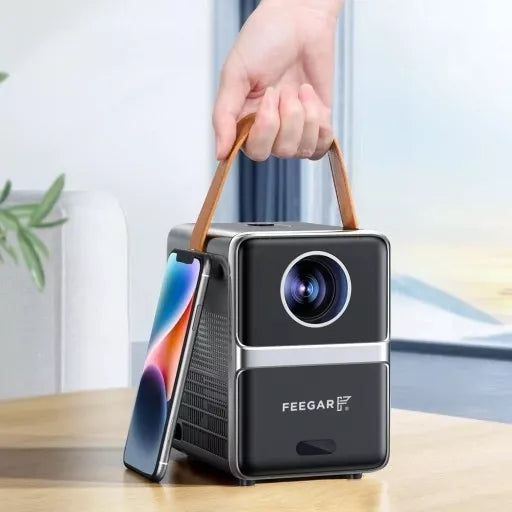 Mini LED Nešiojamas Projektorius TV Feegar SHOW WiFi 5G Bluetooth FOCUS