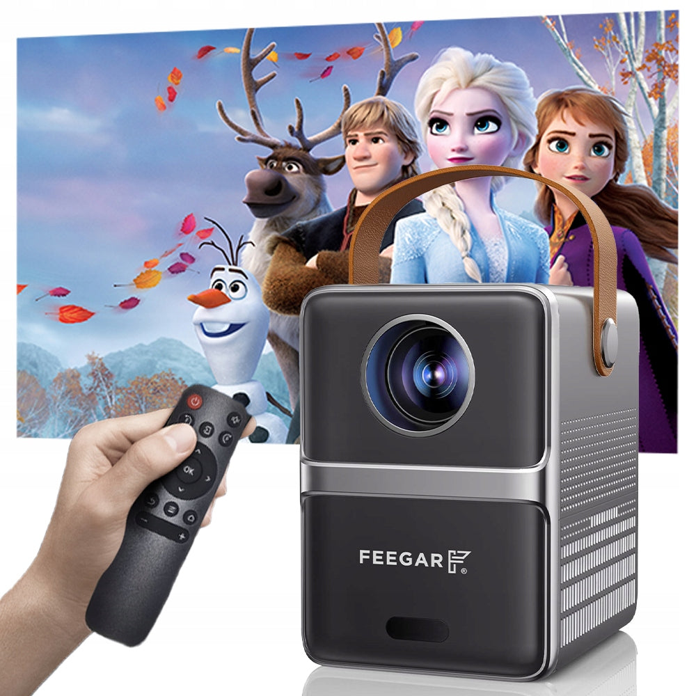 Mini LED Nešiojamas Projektorius TV Feegar SHOW WiFi 5G Bluetooth FOCUS