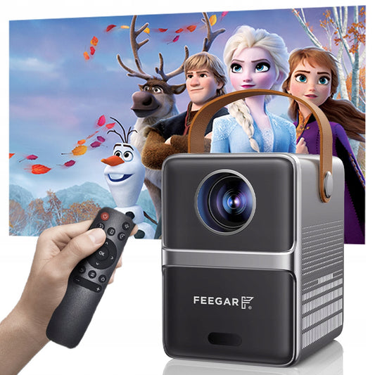 Mini LED Nešiojamas Projektorius TV Feegar SHOW WiFi 5G Bluetooth FOCUS