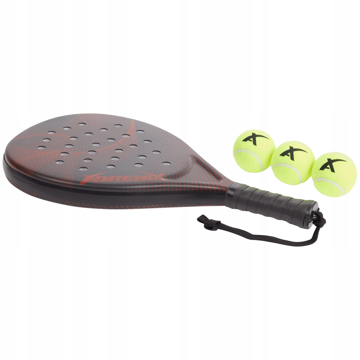 ADRENIX PRO irklų teniso raketė + 3 kamuoliukai nemokamai - Paplūdimio teniso rinkinys