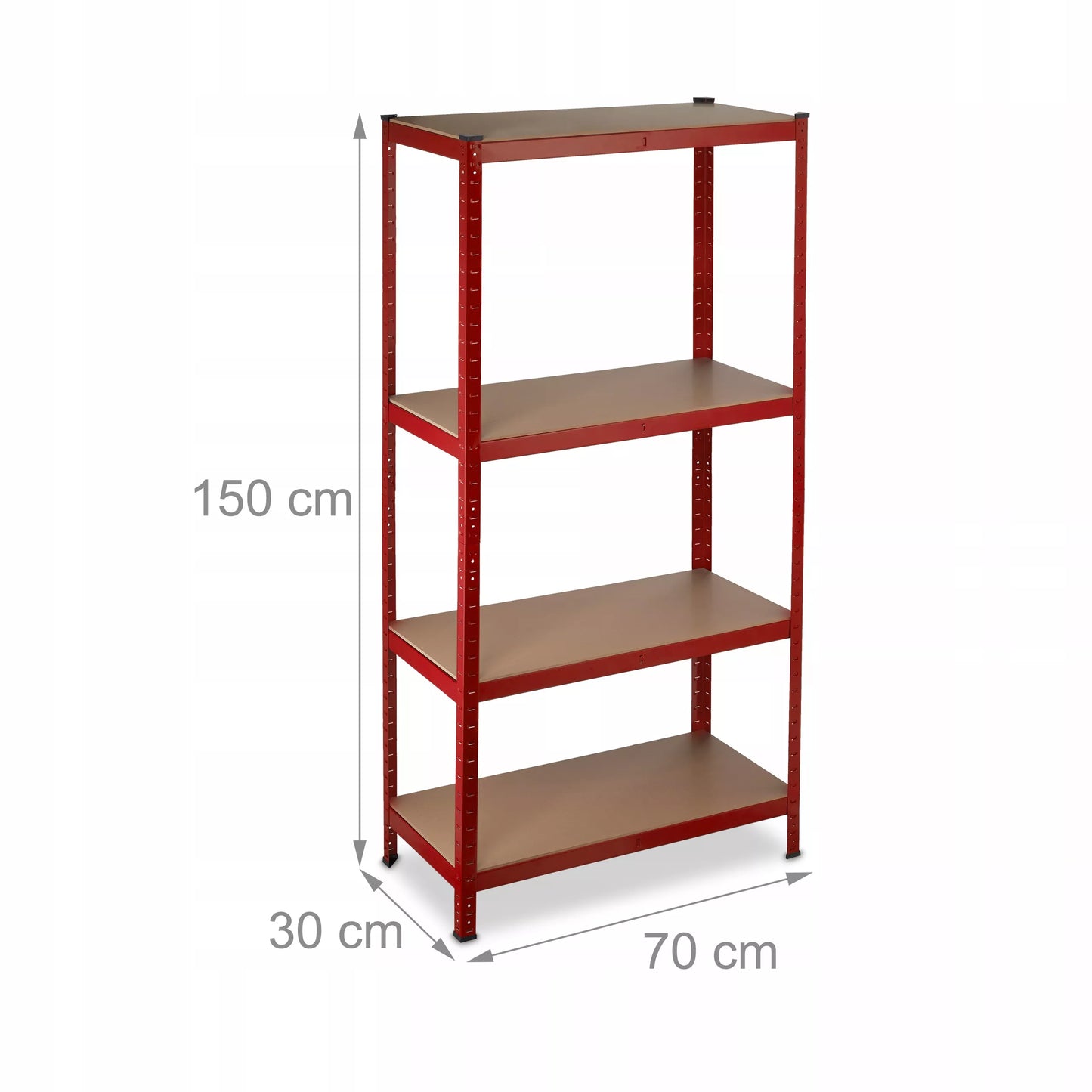 Metalinis sandėliavimo stovas Relaxdays 150 x 70 x 30 cm maks. 175 kg vienai lentynai