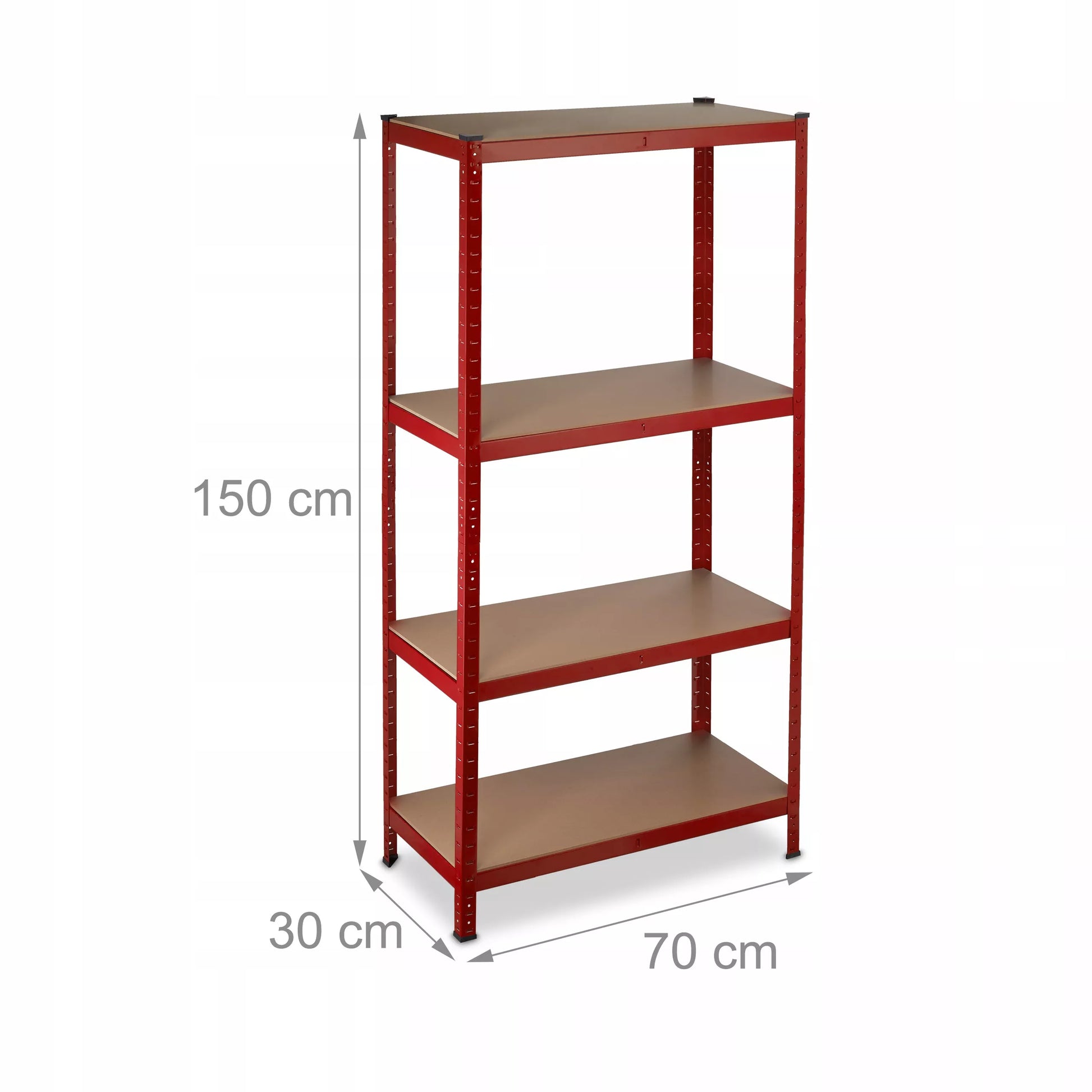 Metalinis sandėliavimo stovas Relaxdays 150 x 70 x 30 cm maks. 175 kg vienai lentynai