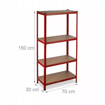 Metalinis sandėliavimo stovas Relaxdays 150 x 70 x 30 cm maks. 175 kg vienai lentynai