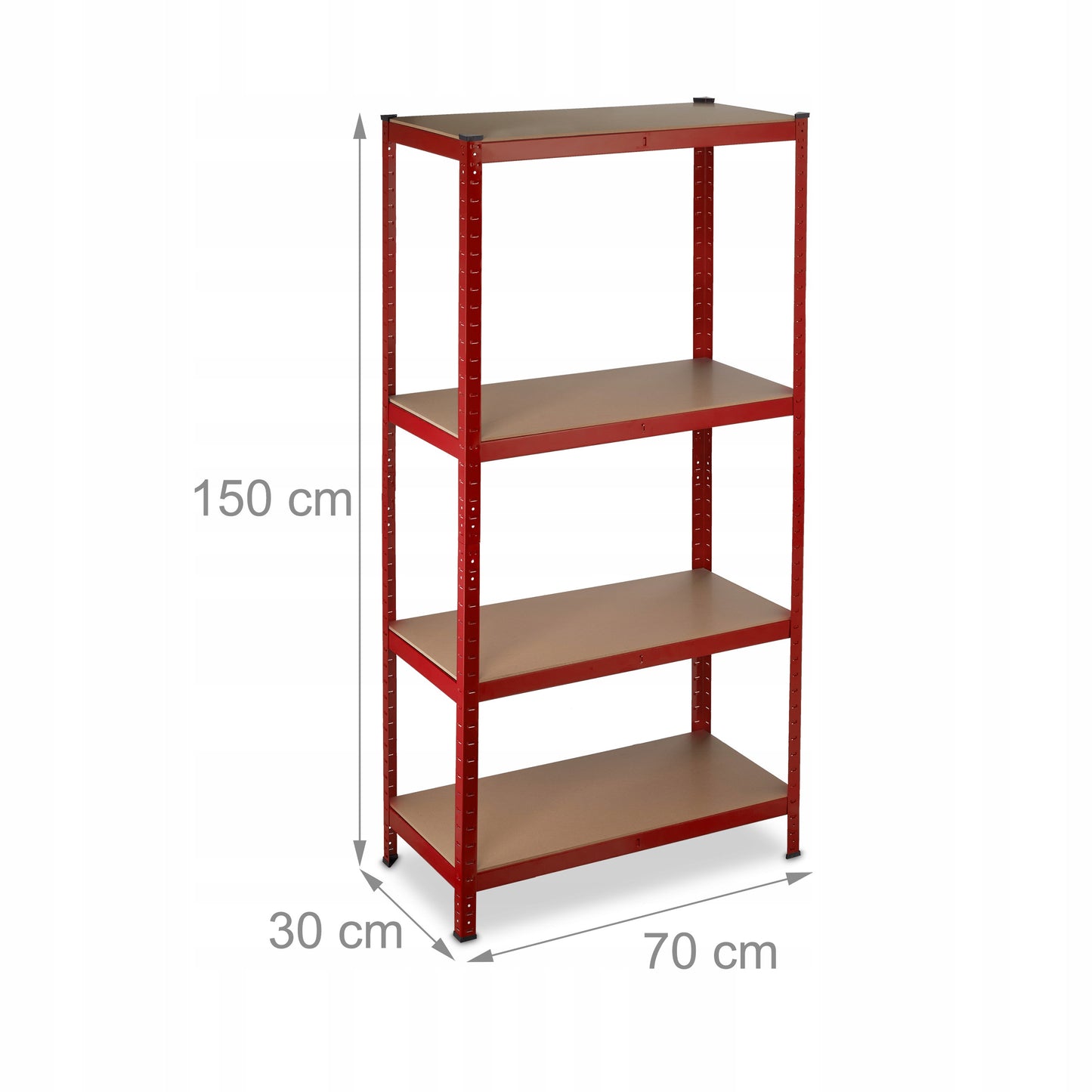 Metalinis sandėliavimo stovas Relaxdays 150 x 70 x 30 cm maks. 175 kg vienai lentynai