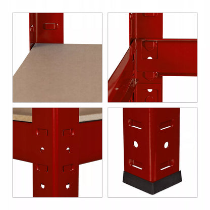 Metalinis sandėliavimo stovas Relaxdays 150 x 70 x 30 cm maks. 175 kg vienai lentynai