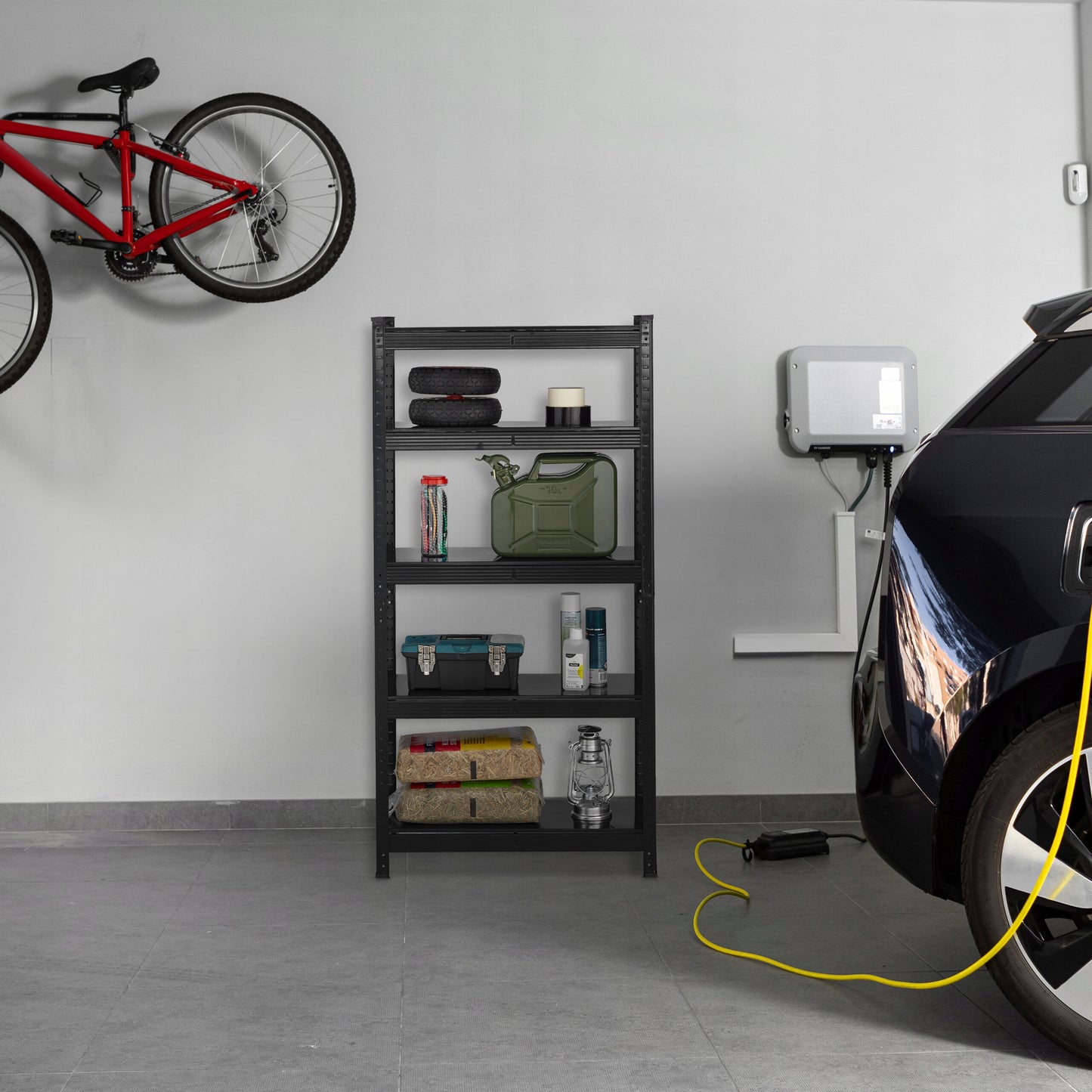 Metalinė sandėliavimo lentyna Relaxdays 150 x 75 x 30 cm, maks. 175 kg vienai lentynai