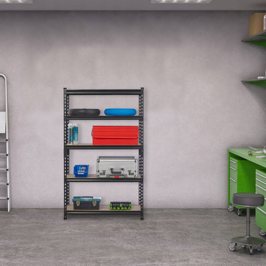 Metalinis sandėliavimo stelažas Relaxdays 153 x 91 x 30,5 cm, maks. 360 kg vienai lentynai