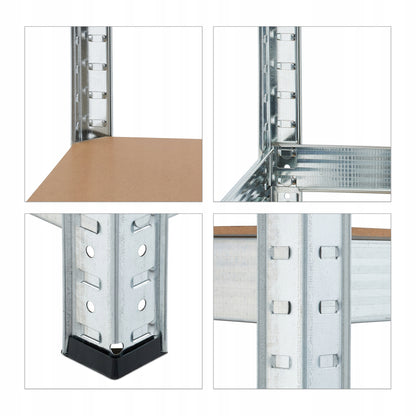 Metalinė sandėliavimo lentyna Relaxdays 180 x 60 x 30 cm, maks. 100 kg ant lentynos