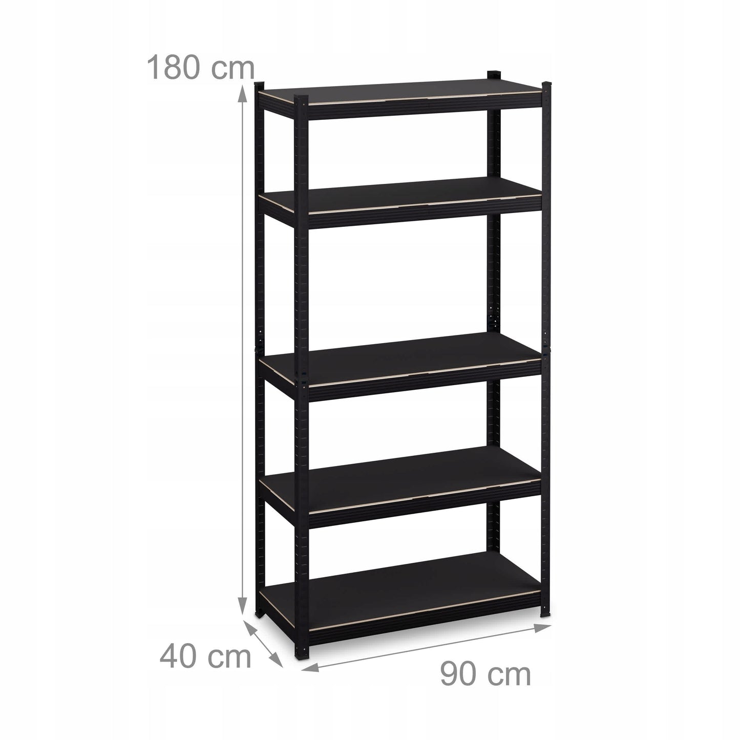 Metalinė sandėliavimo lentyna Relaxdays 180 x 90 x 40 cm, max 175 kg/lentynai