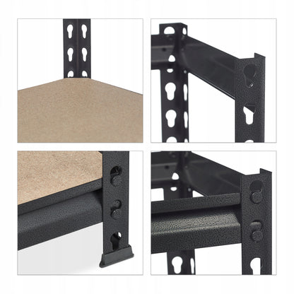 Metalinė sandėliavimo lentyna Relaxdays 183 x 91 x 46 cm, maks. 1800 kg vienai lentynai