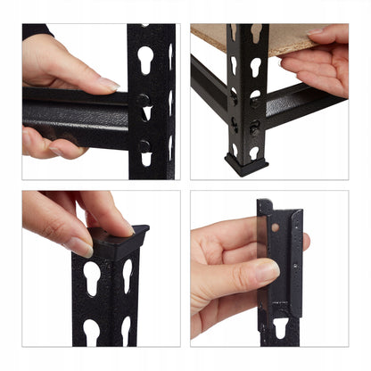 Metalinė sandėliavimo lentyna Relaxdays 183 x 91 x 46 cm, maks. 1800 kg vienai lentynai