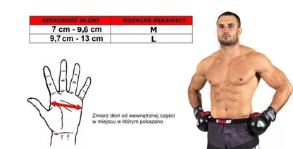 MMA pirštinės L - Flow - Valor Series MMA sėminės rankenos Krav