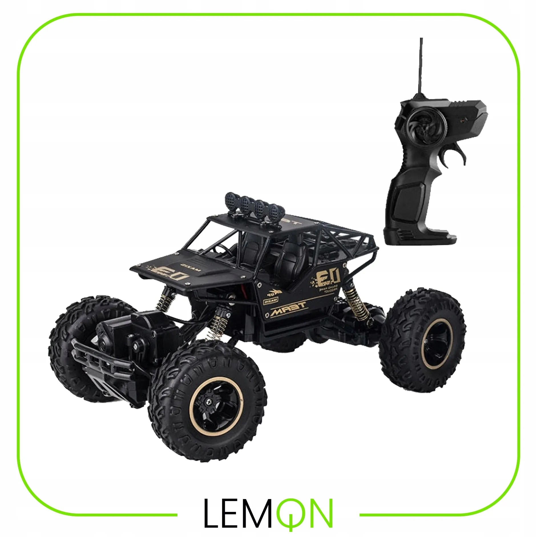 Nuotoliniu būdu valdomas automobilis 4WD visureigis 4x4 Crawler LEMON Rocker