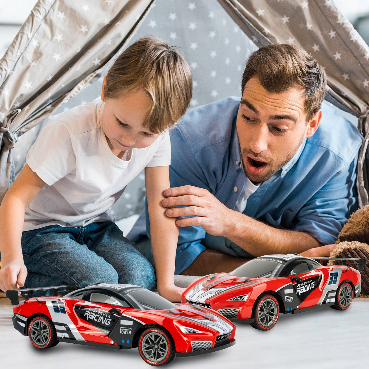 RC NUOTOLINIU VALDOMAS AUTOMOBILIS 1:12 AUTOMOBILIS SU PILOTU Kietas LED APŠVIETIMAS