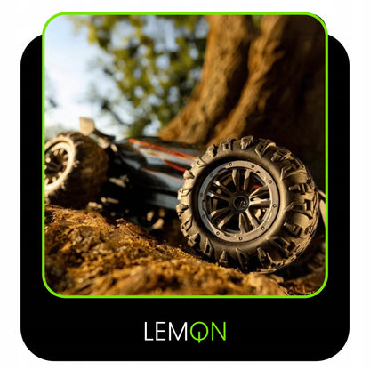 Nuotoliniu būdu valdomas visureigis LEMON juodas