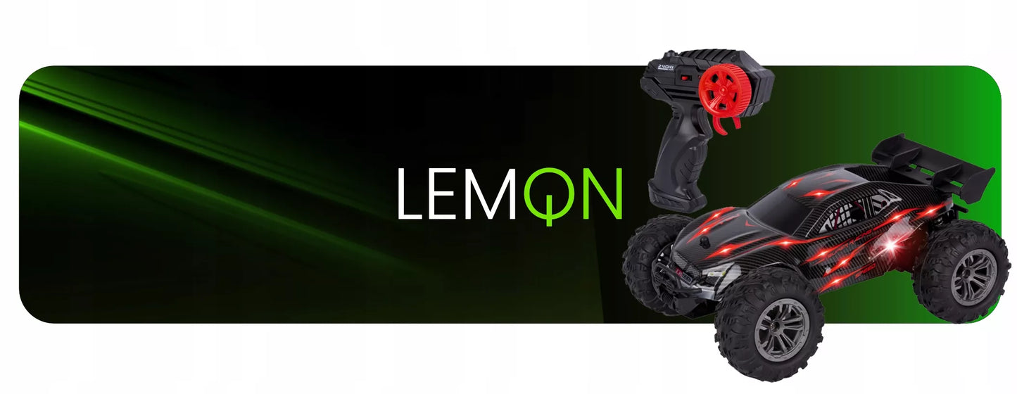 Nuotoliniu būdu valdomas visureigis LEMON juodas