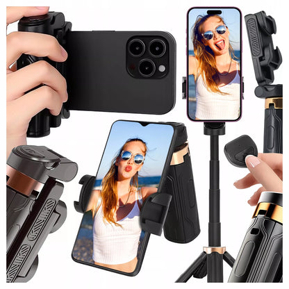 Asmenukių lazdelė Alogy FlexiShot su trikoju ir Bluetooth pulteliu, juoda
