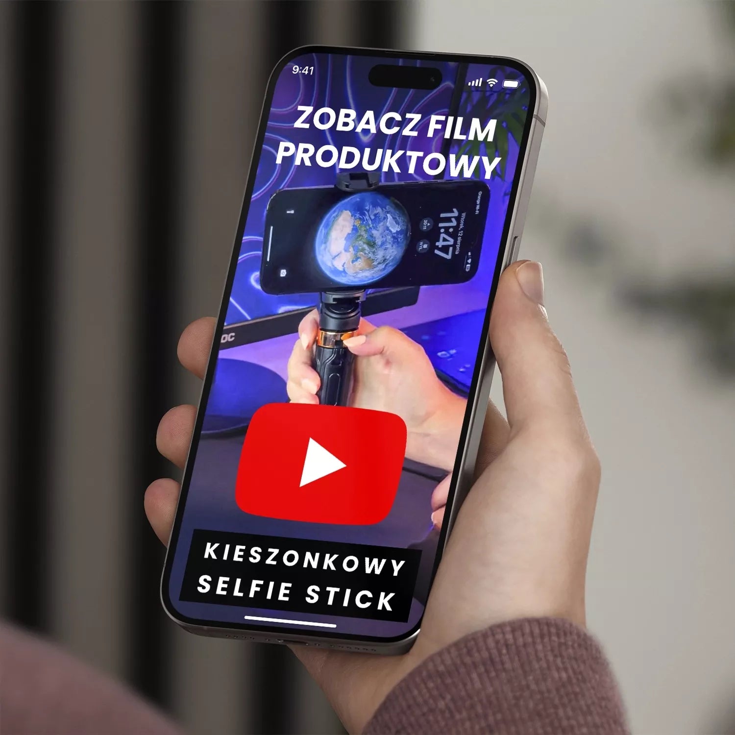 Asmenukių lazdelė Alogy FlexiShot su trikoju ir Bluetooth pulteliu, juoda