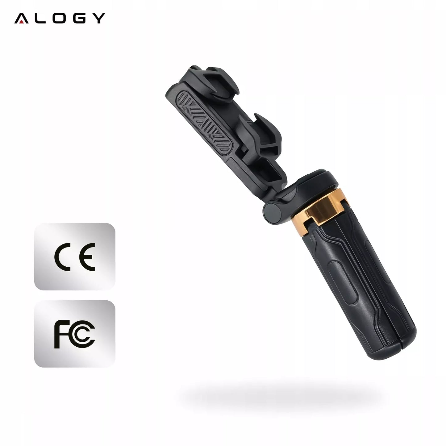 Asmenukių lazdelė Alogy FlexiShot su trikoju ir Bluetooth pulteliu, juoda