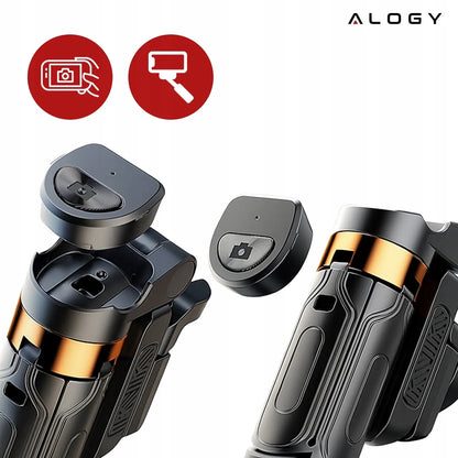 Asmenukių lazdelė Alogy FlexiShot su trikoju ir Bluetooth pulteliu, juoda