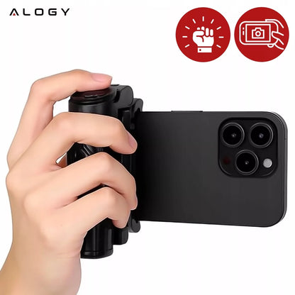 Asmenukių lazdelė Alogy FlexiShot su trikoju ir Bluetooth pulteliu, juoda