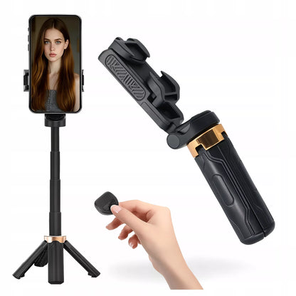 Asmenukių lazdelė Alogy FlexiShot su trikoju ir Bluetooth pulteliu, juoda