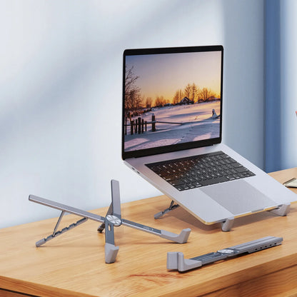Sulankstomas reguliuojamas nešiojamojo kompiuterio stovas, skirtas Laptop / MacBook Air Pro