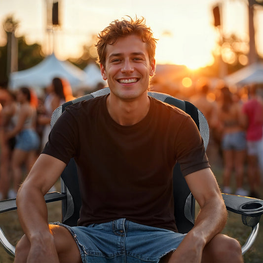 SULSTAMA KĖDĖ ŽVEJYBAI skirta kelionėms, stovyklavimui, paplūdimiui + DĖKLAS