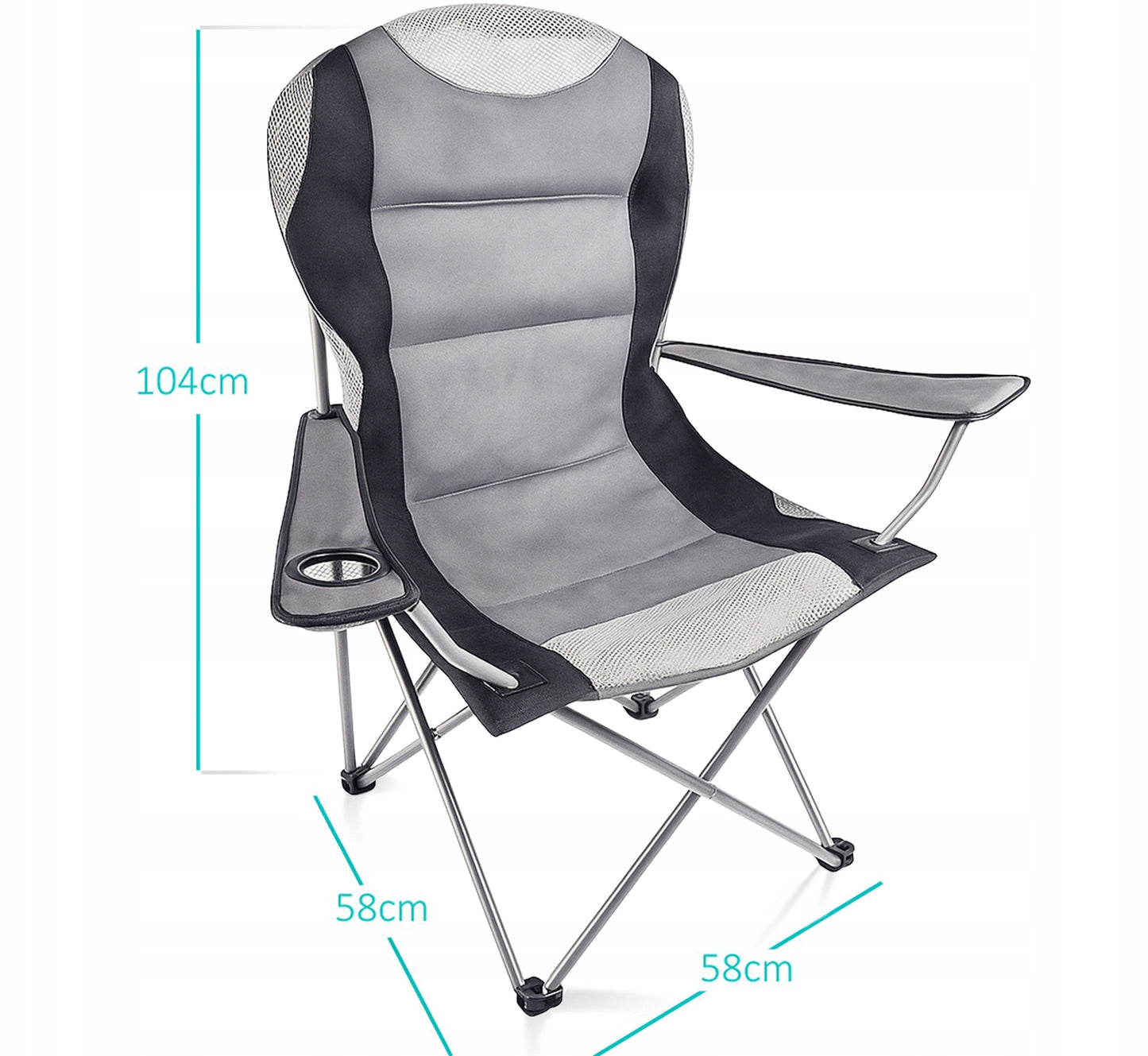 SULSTAMA KĖDĖ ŽVEJYBAI skirta kelionėms, stovyklavimui, paplūdimiui + DĖKLAS