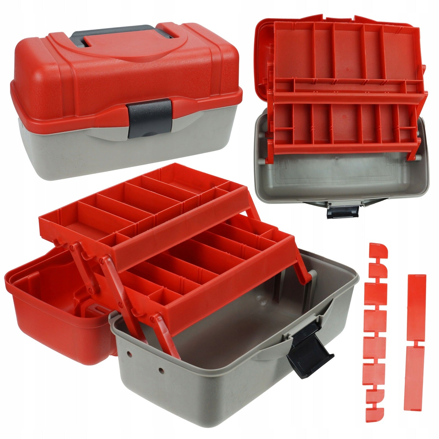 Meškeriojimo dėžutė HOKKAIDO 3 lygmenys, tvirta meškeriotojui