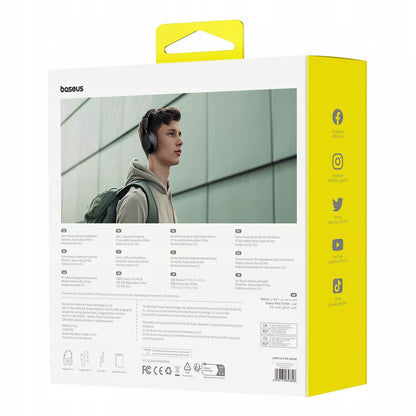 BELIAIDĖS AUSINĖS BASEUS „BLUETOOTH 5.3“ „Bass 30 Max“ AUSINĖS ANT AUSŲ USB-C AUX