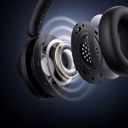 BELIAIDĖS AUSINĖS BASEUS „BLUETOOTH 5.3“ „Bass 30 Max“ AUSINĖS ANT AUSŲ USB-C AUX