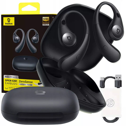 Belaidės ausinės BASEUS Eli Sport 2 OWS ENC su Bluetooth 6.0 ir ausų lankeliais