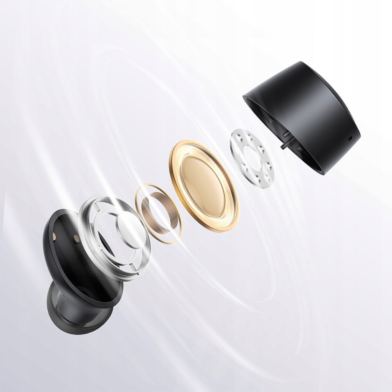 Belaidės Bluetooth ausinės BASEUS į ausį, dokanalinės TWS ENC IPX4