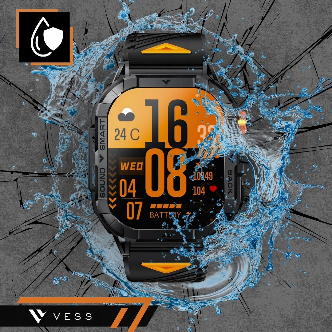 Išmanusis laikrodis Vyriškas Sportinis Skambučiai Bluetooth Vandeniui Atsparus PL Meniu