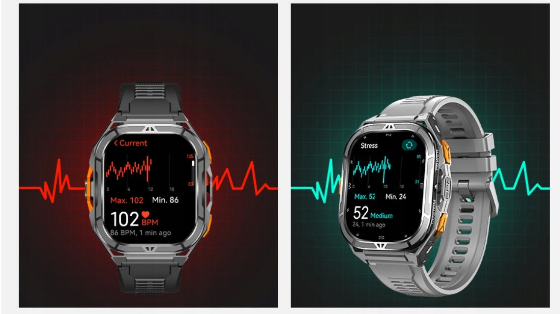 IŠMANUSIS LAIKRODIS VYRIŠKAS CUBOT GT3 AMOLED GPS SKAMBUČIAI ŠARVUOTAS KARINIS !