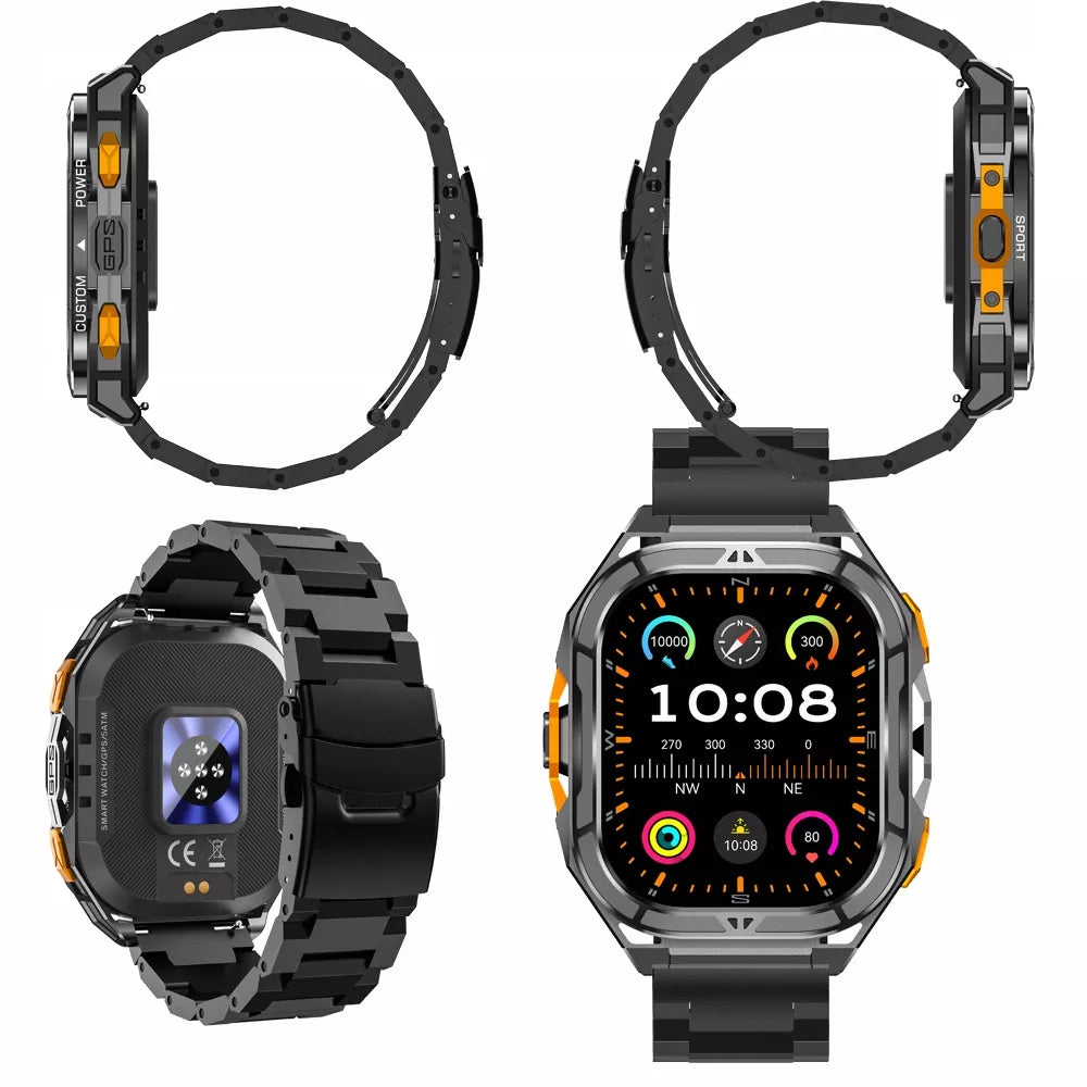 IŠMANUSIS LAIKRODIS VYRIŠKAS CUBOT GT3 AMOLED GPS SKAMBUČIAI ŠARVUOTAS KARINIS !