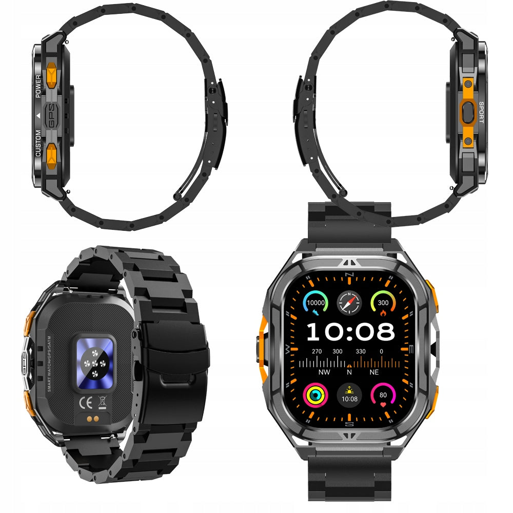 IŠMANUSIS LAIKRODIS VYRIŠKAS CUBOT GT3 AMOLED GPS SKAMBUČIAI ŠARVUOTAS KARINIS !