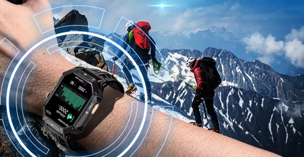 Išmanusis laikrodis vyriškas CUBOT X1 AMOLED su skambučiais, tvirtas, atsparus vandeniui