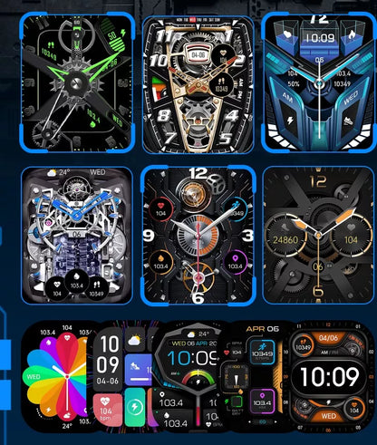 Išmanusis laikrodis vyriškas CUBOT X1 AMOLED su skambučiais, tvirtas, atsparus vandeniui