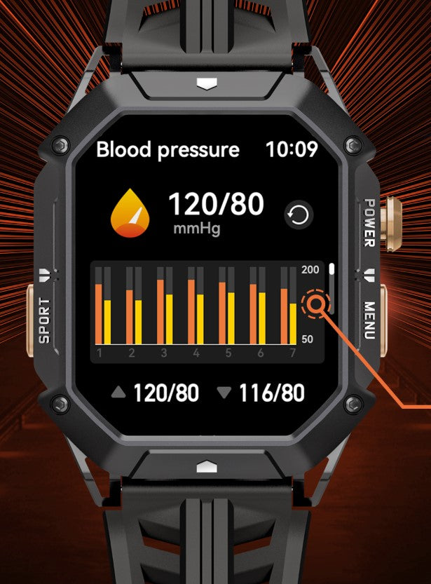 Išmanusis laikrodis vyriškas CUBOT X1 AMOLED su skambučiais, tvirtas, atsparus vandeniui