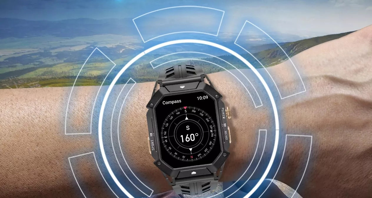 Išmanusis laikrodis vyriškas CUBOT X1 AMOLED su skambučiais, tvirtas, atsparus vandeniui