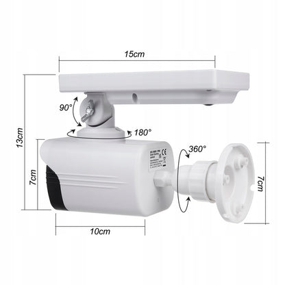 Saulės energija varoma kameros atrakpa su mirksinčia LED ir judesio jutikliu