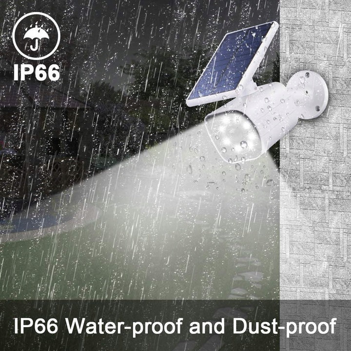 Saulės energija varoma kameros atrakpa su mirksinčia LED ir judesio jutikliu