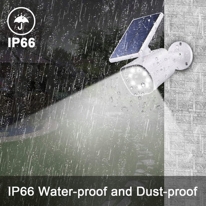 Saulės energija varoma kameros atrakpa su mirksinčia LED ir judesio jutikliu