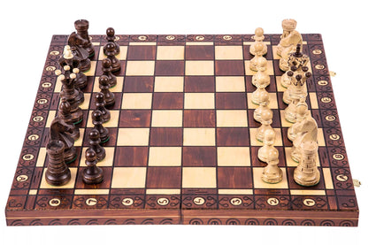 SQUARE - DREVINIAI ŠACHMAI - 54 cm - PUIKI DOVANA