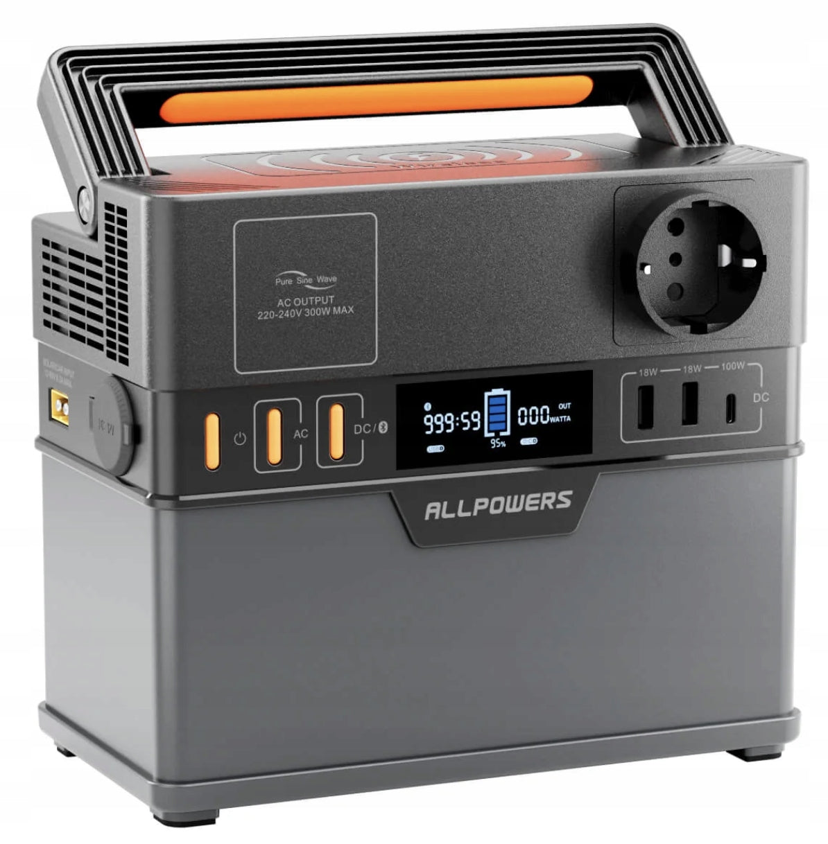 Įkrovimo stotelė Allpowers 78000 mAh 300W Energijos saugykla POWERBANK