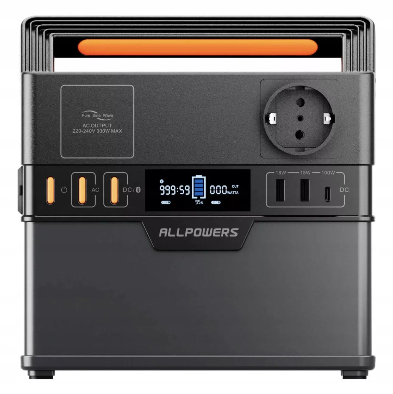 Įkrovimo stotelė Allpowers 78000 mAh 300W Energijos saugykla POWERBANK